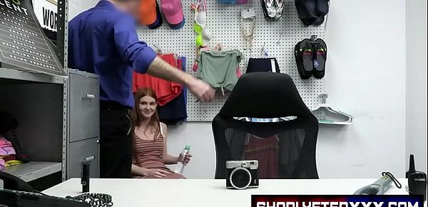 Officer Oliver tells the redheads that he has to involve the police unless they allow him to have his way with them, then he’ll consider letting them go.